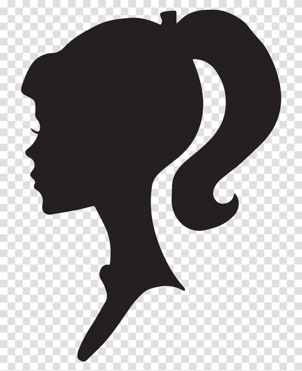 Rape Clipart Girl Face Clipart Black And White, Silhouette, Person, Stencil, Alien Transparent Png