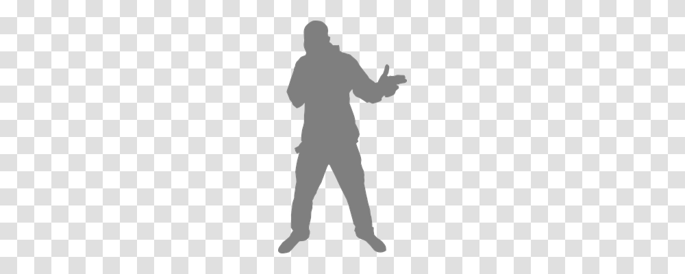 Rapper Person, Hand, Back, Silhouette Transparent Png