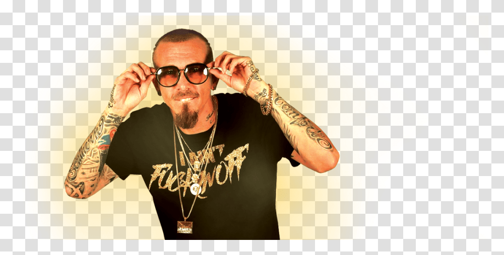 Rapper Entertainer Marketing Mogul Tattoo, Skin, Person, Human, Sunglasses Transparent Png