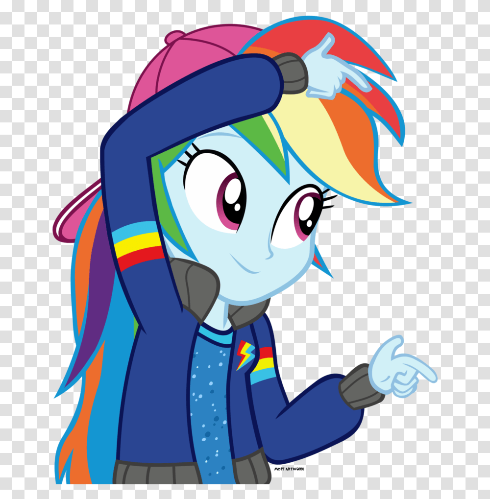Rapper Silhouette Pony Equestria Girl Rainbow Dash, Helmet Transparent Png