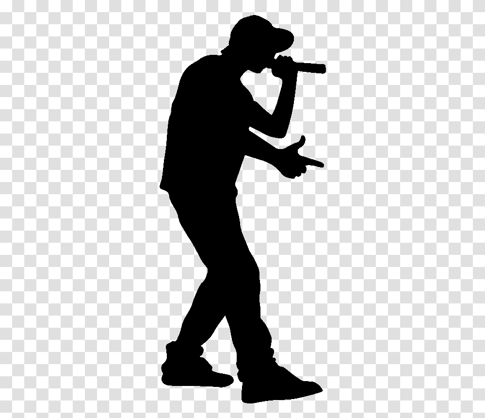 Rapper Silhouette Rapper, Gray Transparent Png