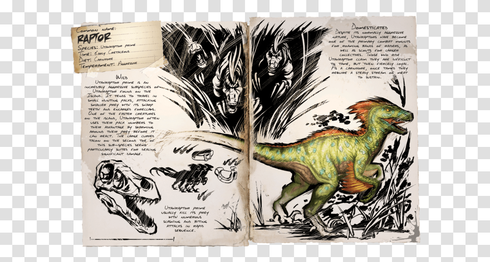 Raptor Ark, Dinosaur, Reptile, Animal, Bird Transparent Png
