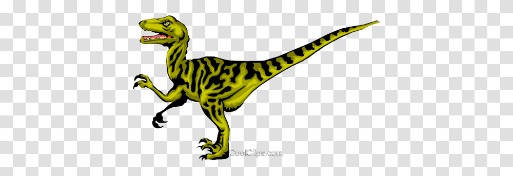 Raptor Royalty Free Vector Clip Art Illustration, Dinosaur, Reptile, Animal, T-Rex Transparent Png