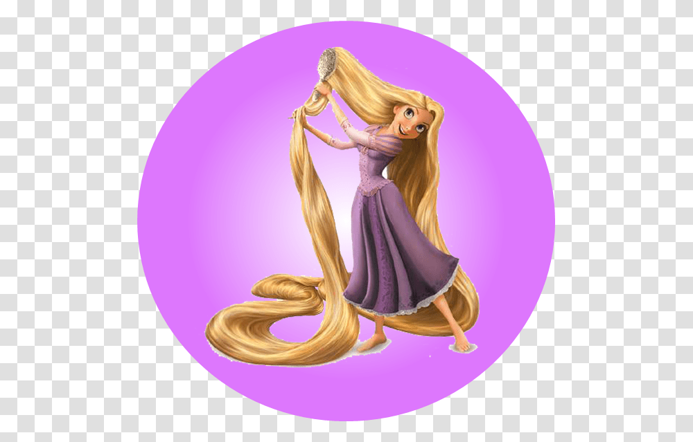 Rapunzel Brushing Her Hair Rapunzel Tangled, Figurine, Barbie, Doll, Toy Transparent Png