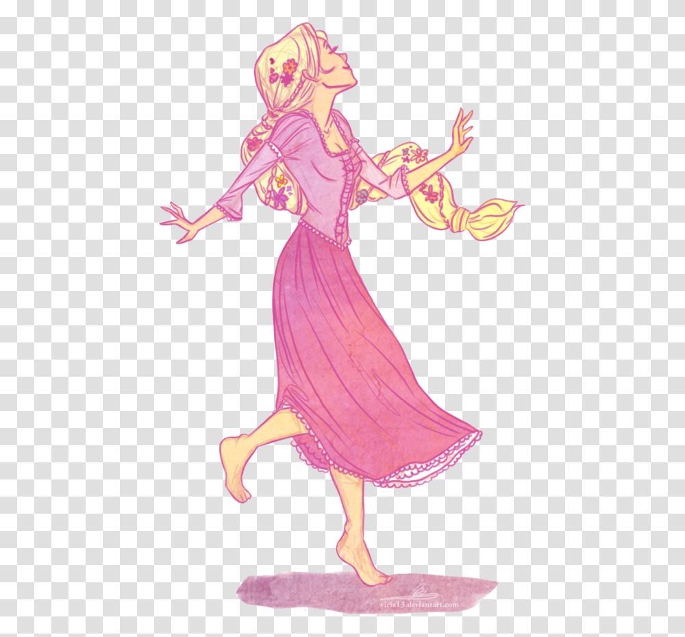 Rapunzel Dancing Art, Person, Costume, Dress Transparent Png