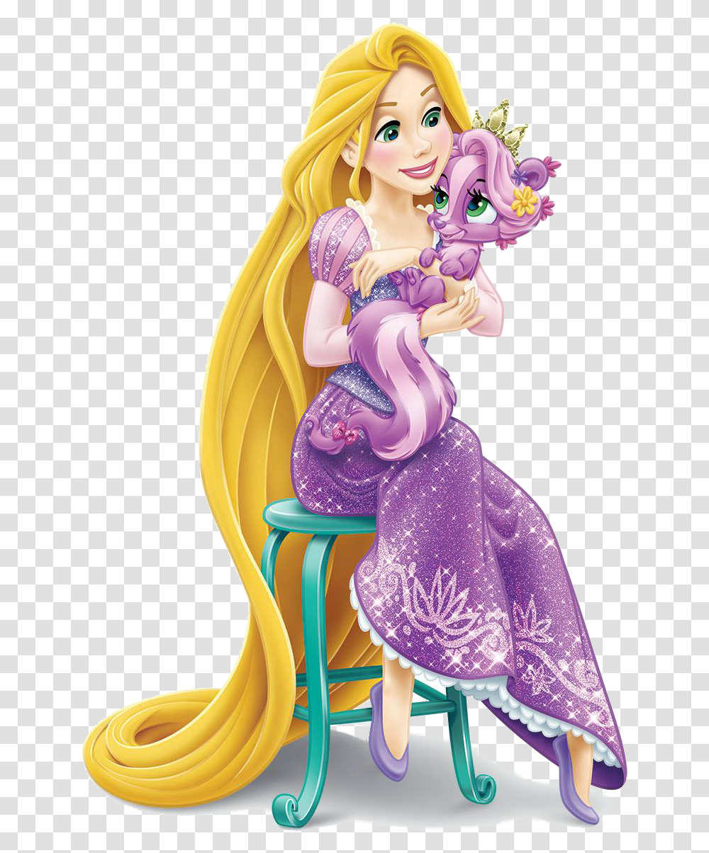 Rapunzel Palace Pets Summer, Figurine, Doll, Toy, Barbie Transparent Png