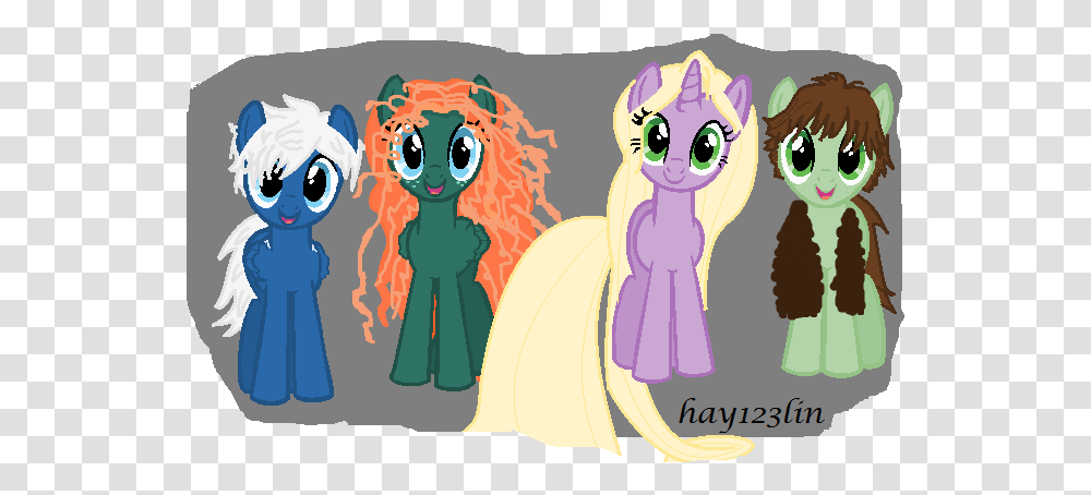 Rapunzel Pony Merida Mammal Rise Of The Brave Tangled Frozen Dragons Drawings, Clothing, Art, Costume, Graphics Transparent Png