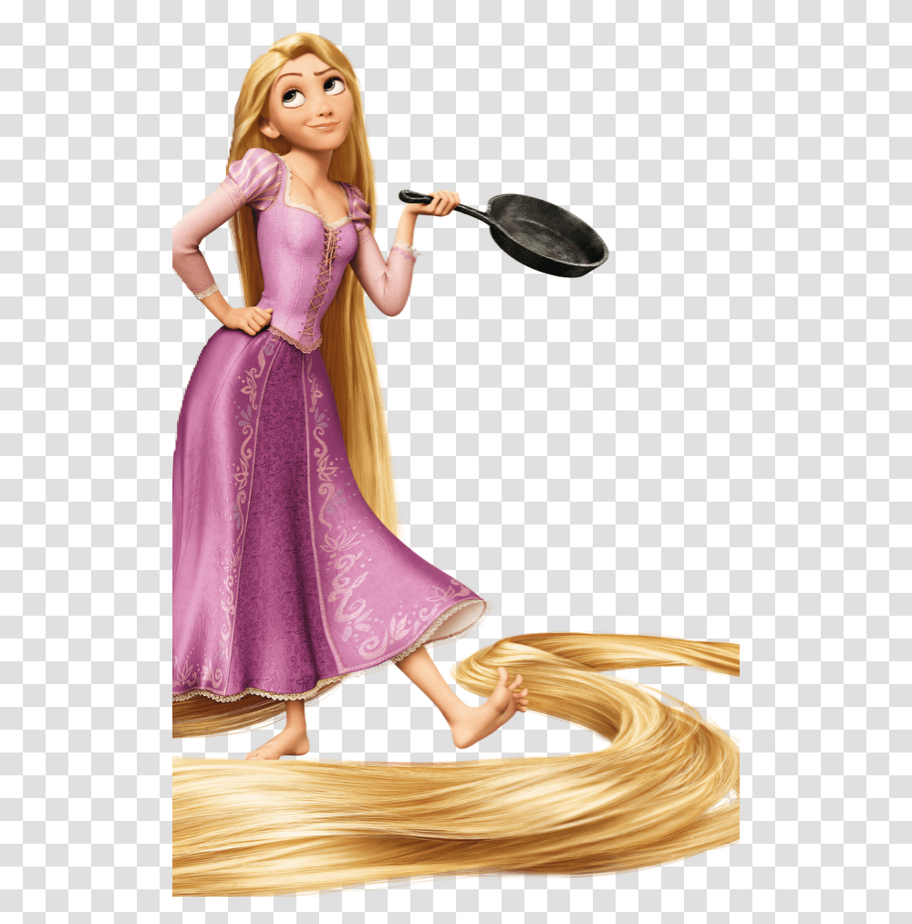 Rapunzel Tangled Frying Pan, Female, Person, Dress Transparent Png