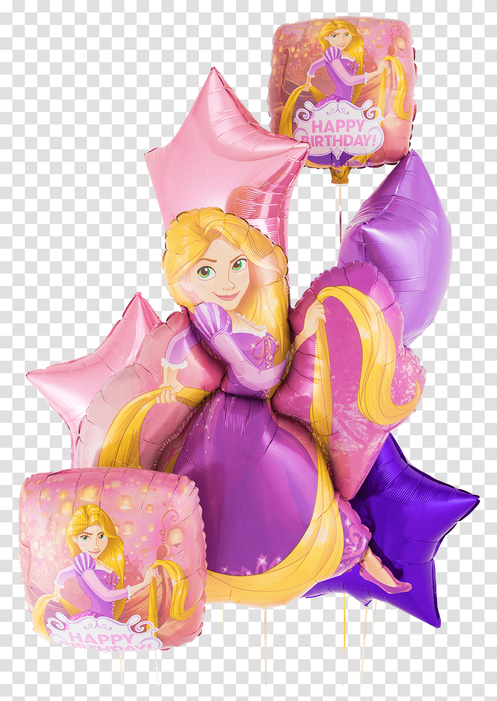 Rapunzel Tangled Rapunzel Happy Birthday Bunch Fictional Character, Figurine, Doll, Toy, Barbie Transparent Png