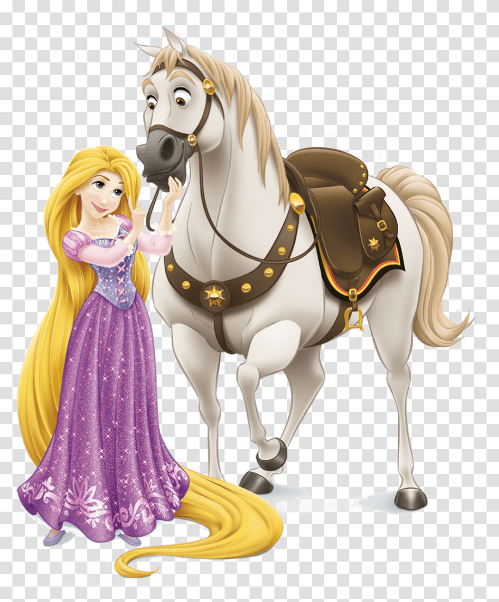 Rapunzel Y Su Caballo, Horse, Mammal, Animal, Figurine Transparent Png