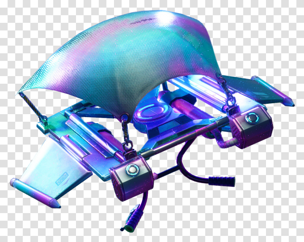 Rare Prismatic Glider Fortnite Cosmetic Cost 800 V Fortnite Get Down Glider, Helmet, Spaceship, Aircraft, Vehicle Transparent Png
