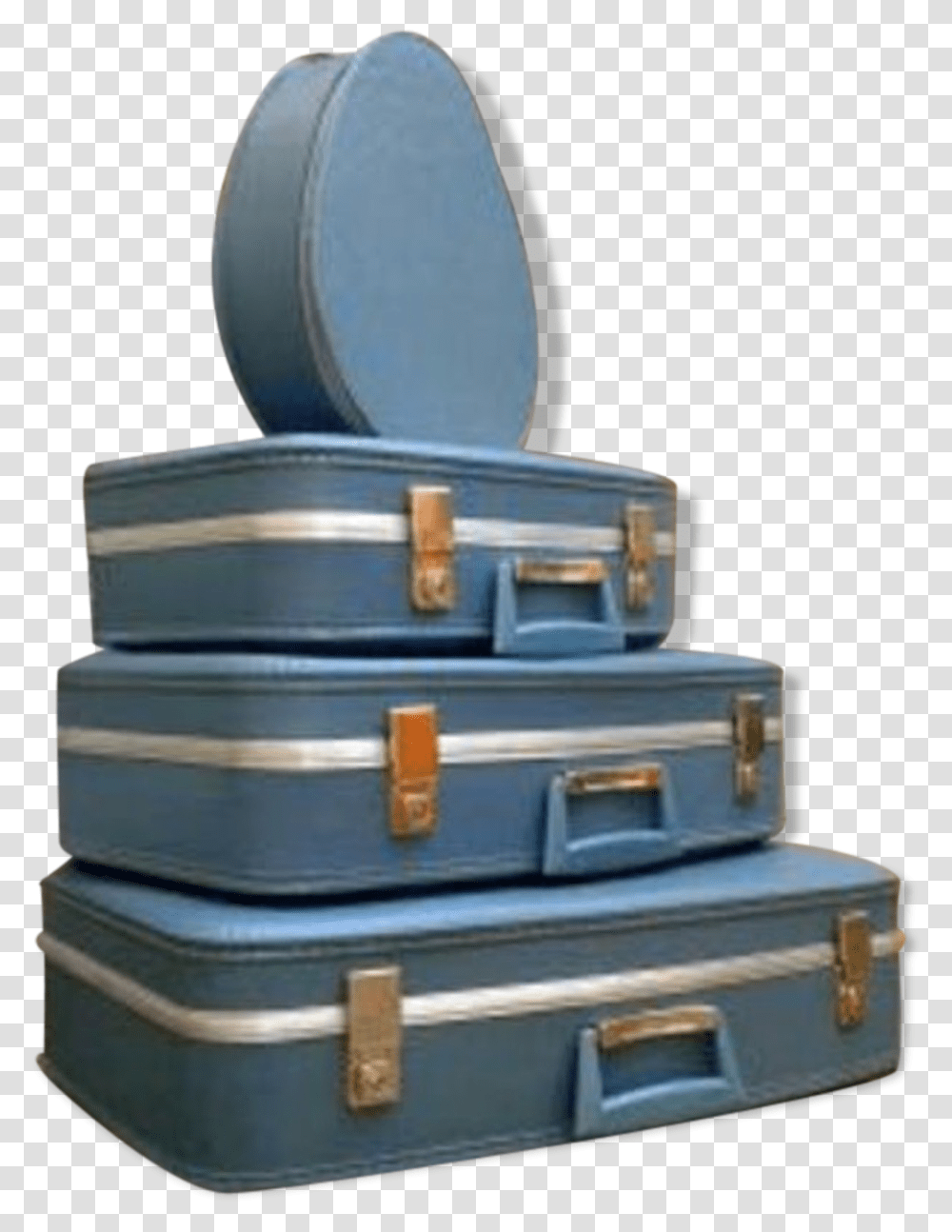 Rare Set Of 3 Nesting Suitcases Amp Vanity Air Hostess Briefcase, Luggage, Wedding Cake, Dessert, Food Transparent Png