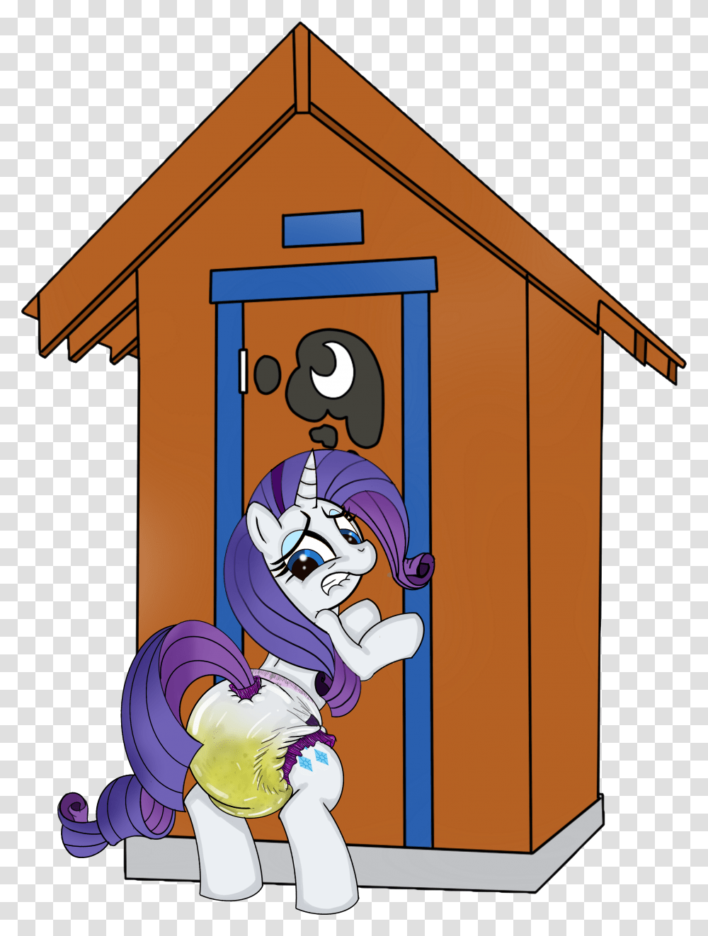 Rarity Locked Out V2 Cartoon, Building, Housing, Outdoors, House Transparent Png