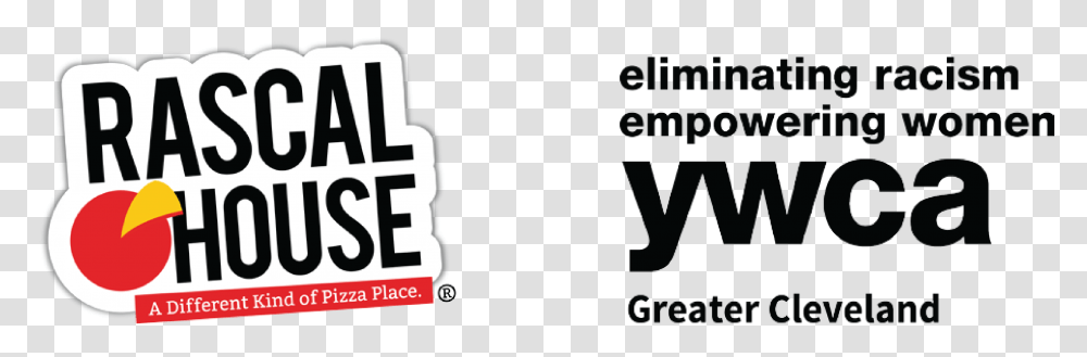 Rascal House And Ywca Logo Rascal House, Label, Alphabet, Karaoke Transparent Png