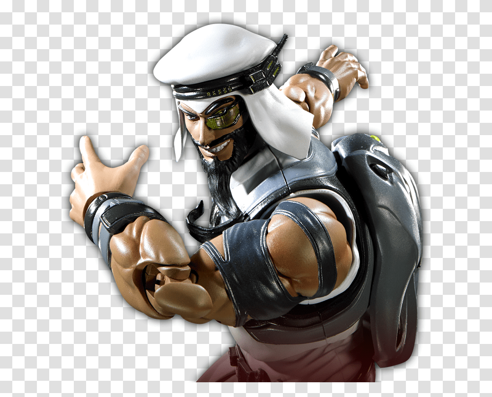 Rashid Street Fighter Rashid Figure, Helmet, Person, Hand Transparent Png