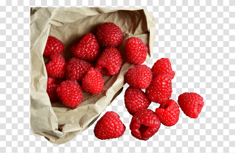 Raspberries In The Bag Isolated Fruit Healthy, Raspberry, Plant, Food, Strawberry Transparent Png