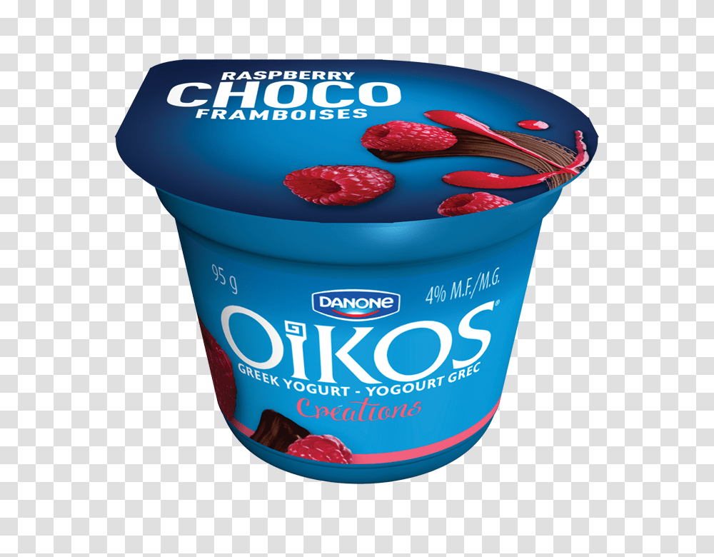Raspberry Choco Greek Yogurt Creations Oikos Canada, Dessert, Food Transparent Png