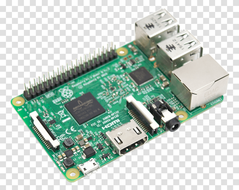 Raspberry Pi 3, Electronic Chip, Hardware, Electronics, Cpu Transparent Png