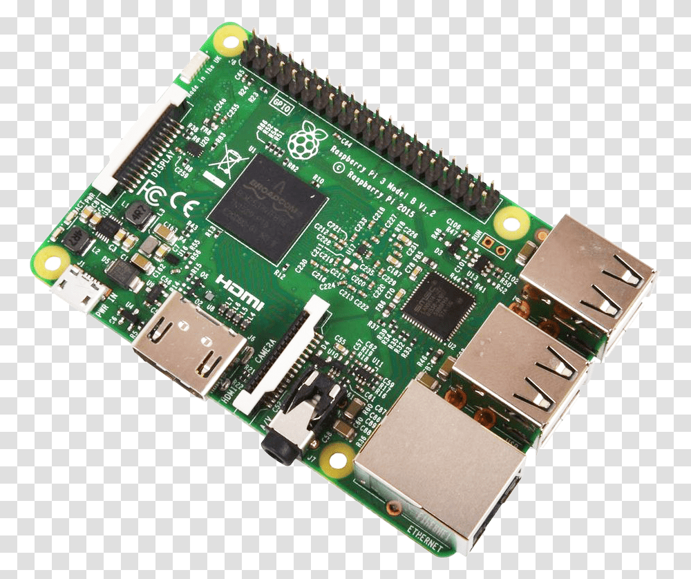 Raspberry Pi 3 Model B, Electronic Chip, Hardware, Electronics, Computer Transparent Png