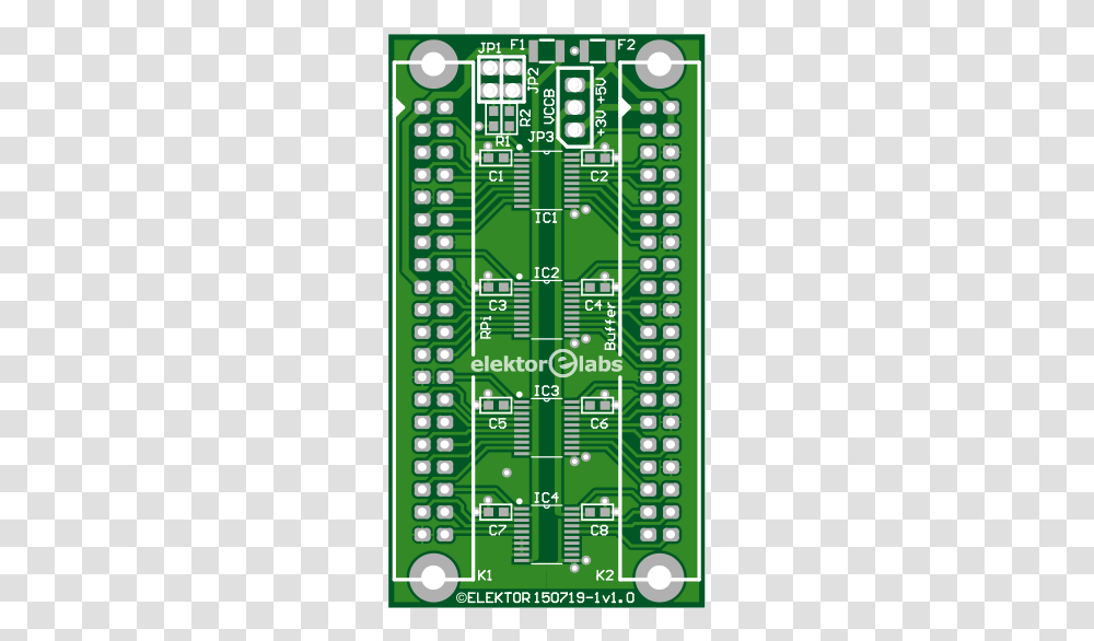 Raspi Buffer Board Electronic Component, Field, Building, Electronics, Arena Transparent Png