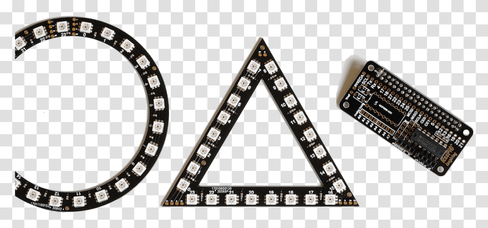 Raspio Inspiring Pac Man Chase Light Chain Link Circle Vector, Triangle, Diamond, Gemstone, Jewelry Transparent Png