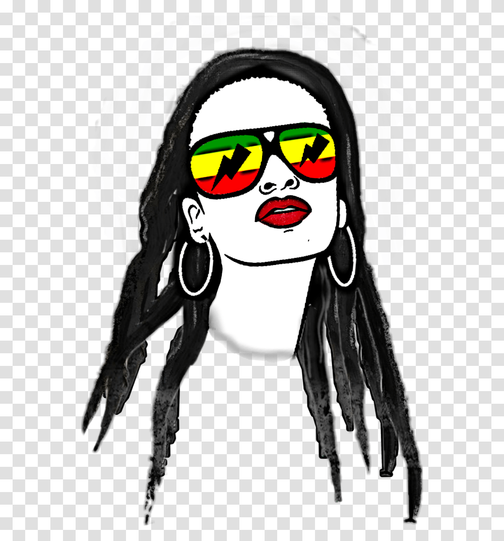 Rastagirl Rasta Dreadlocks Dubrootsgirlcreation Dreadlocks, Face, Person, Sunglasses, Accessories Transparent Png
