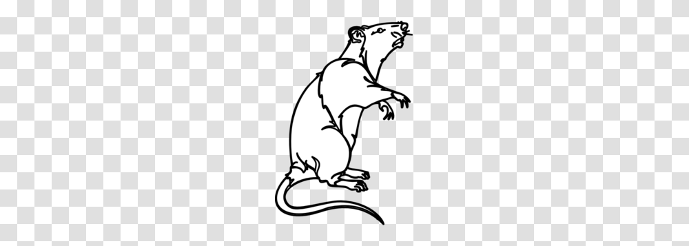 Rat Clip Art, Stencil, Mammal, Animal, Kneeling Transparent Png