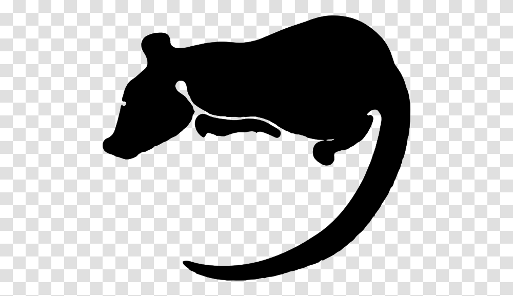 Rat Silhouette Clip Art Free Vector, Stencil, Dog, Pet, Canine Transparent Png