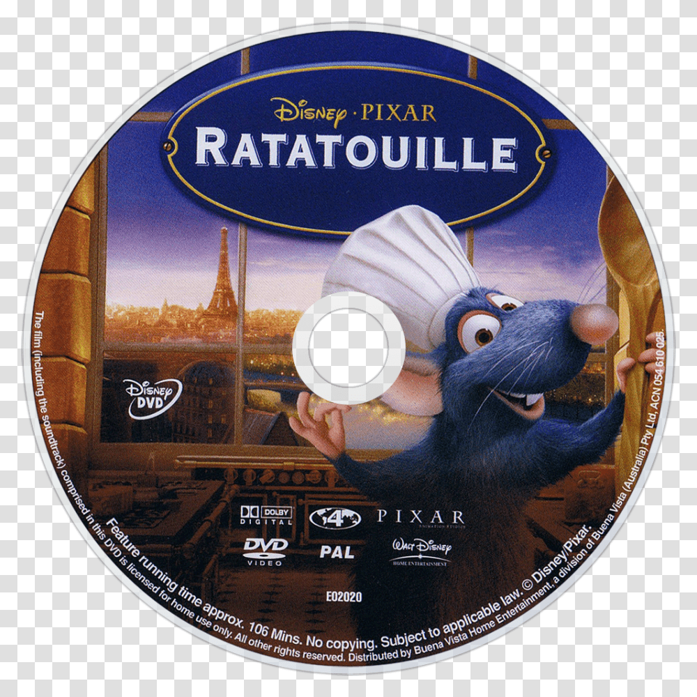 Ratatouille Blu Ray Disc, Disk, Dvd, Person, Human Transparent Png