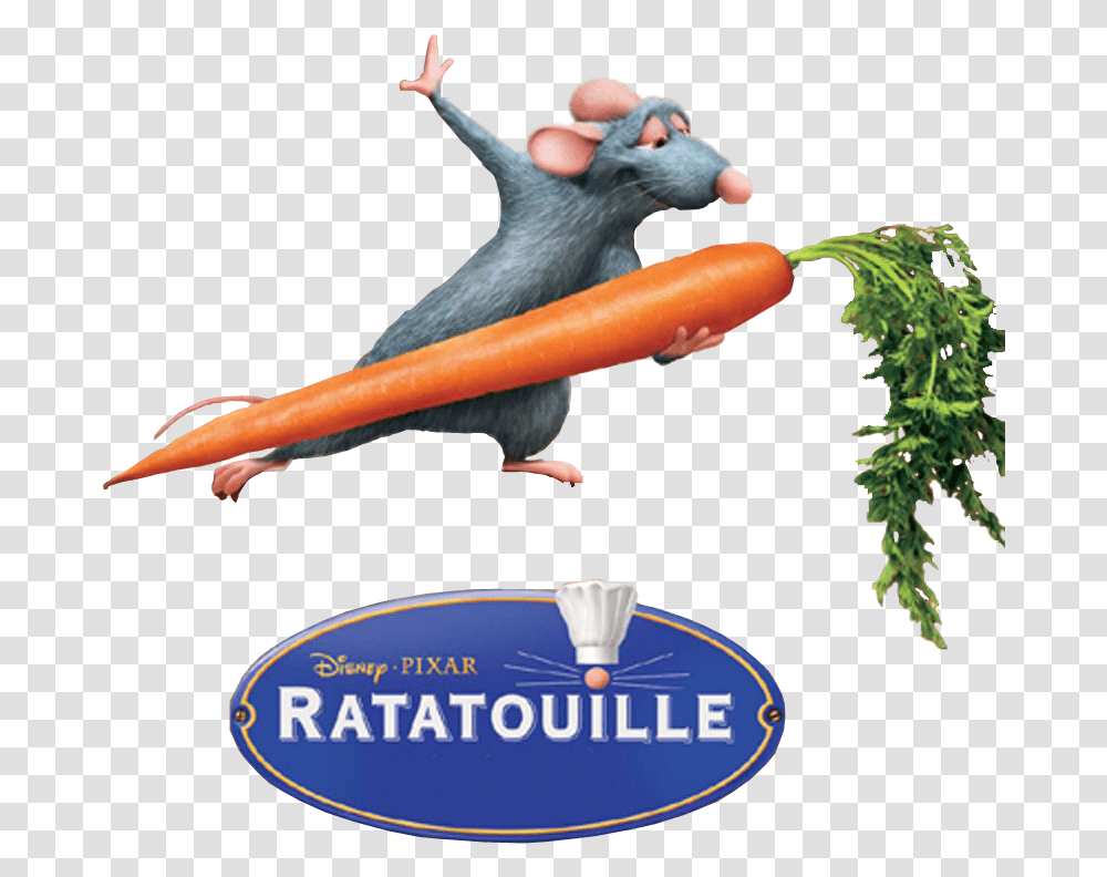 Ratatouille Disney Logo, Plant, Bird, Carrot, Vegetable Transparent Png