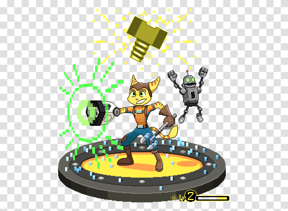 Ratchet And Clank 15th Anniversary Ratchet And Clank Sprites, Person, Human, Poster, Advertisement Transparent Png