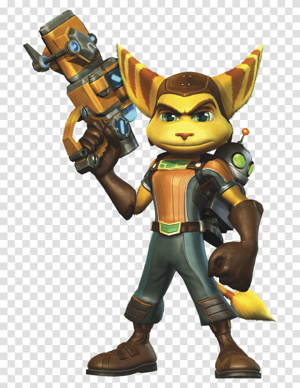 Ratchet And Clank Hd Playstation All Stars Battle Royale Ratchet, Toy, Robot, Person, Costume Transparent Png
