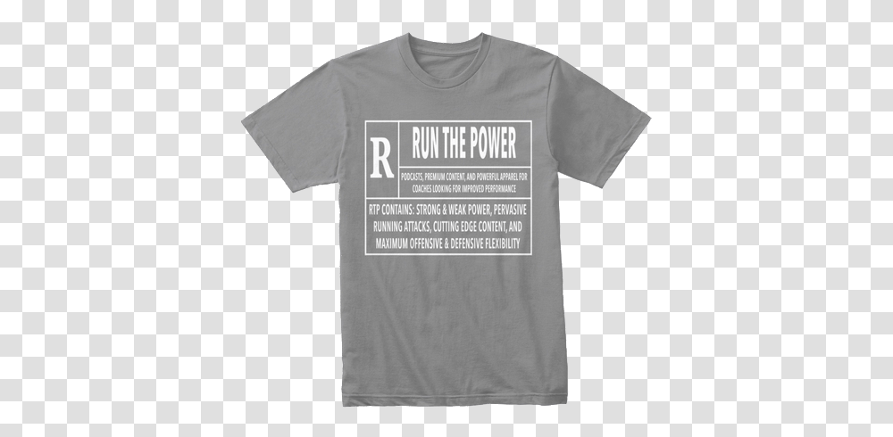 Rated R Show Run The Power A Football Coach's Blog Acton And Sons, Clothing, Apparel, T-Shirt Transparent Png