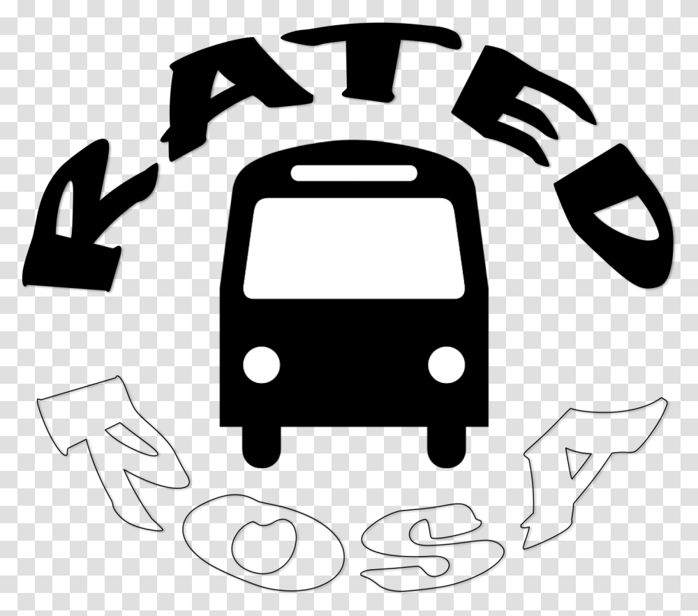 Rated Rosa Bus Symbol Clipart, Lighting, Stencil, Label Transparent Png