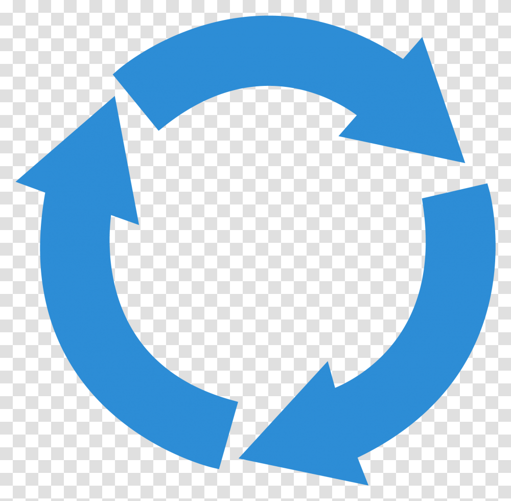 Rates Blue Circular Arrows, Recycling Symbol, Star Symbol, Logo, Trademark Transparent Png