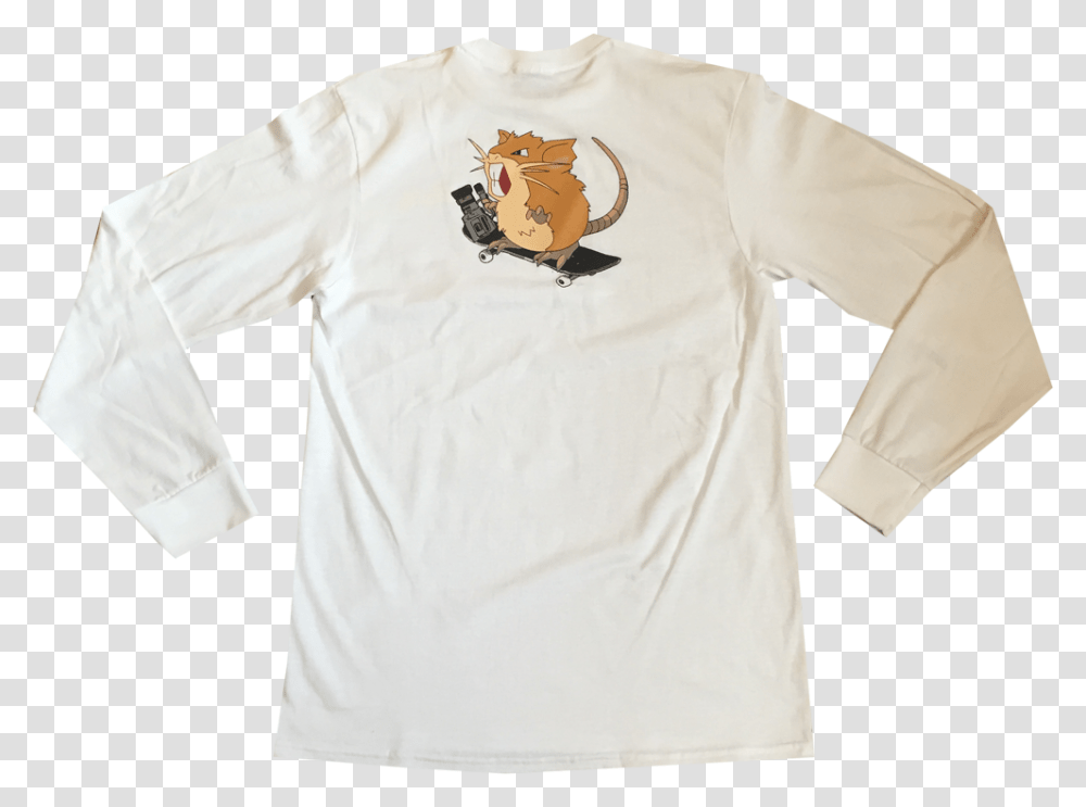 Raticate T Shirt Back, Apparel, Sleeve, Long Sleeve Transparent Png