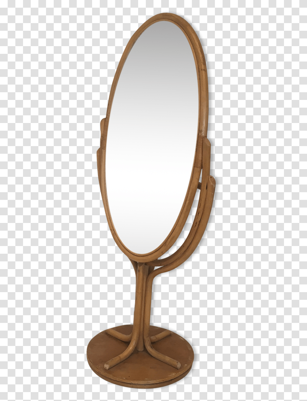 Rattan Floor Standing Mirror 161x70cm Download Hardwood, Oval, Lamp, Chair, Furniture Transparent Png