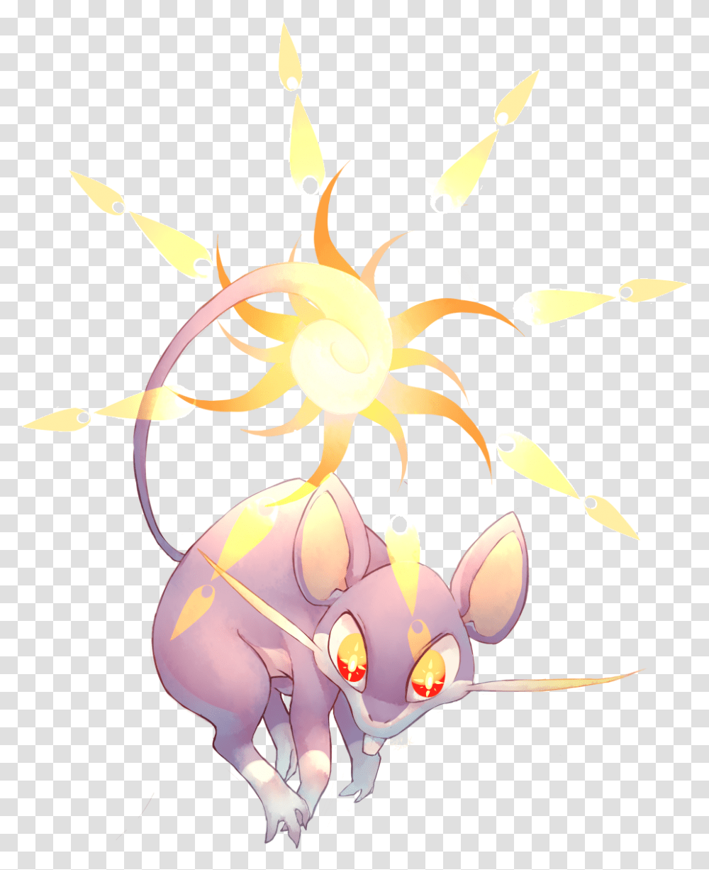 Rattata Used Sunny Day And Thunder Rat, Graphics, Art, Floral Design, Pattern Transparent Png