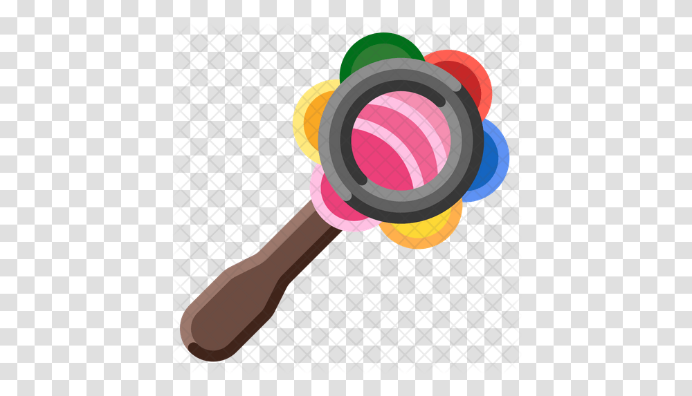 Rattle Icon Illustration, Magnifying Transparent Png