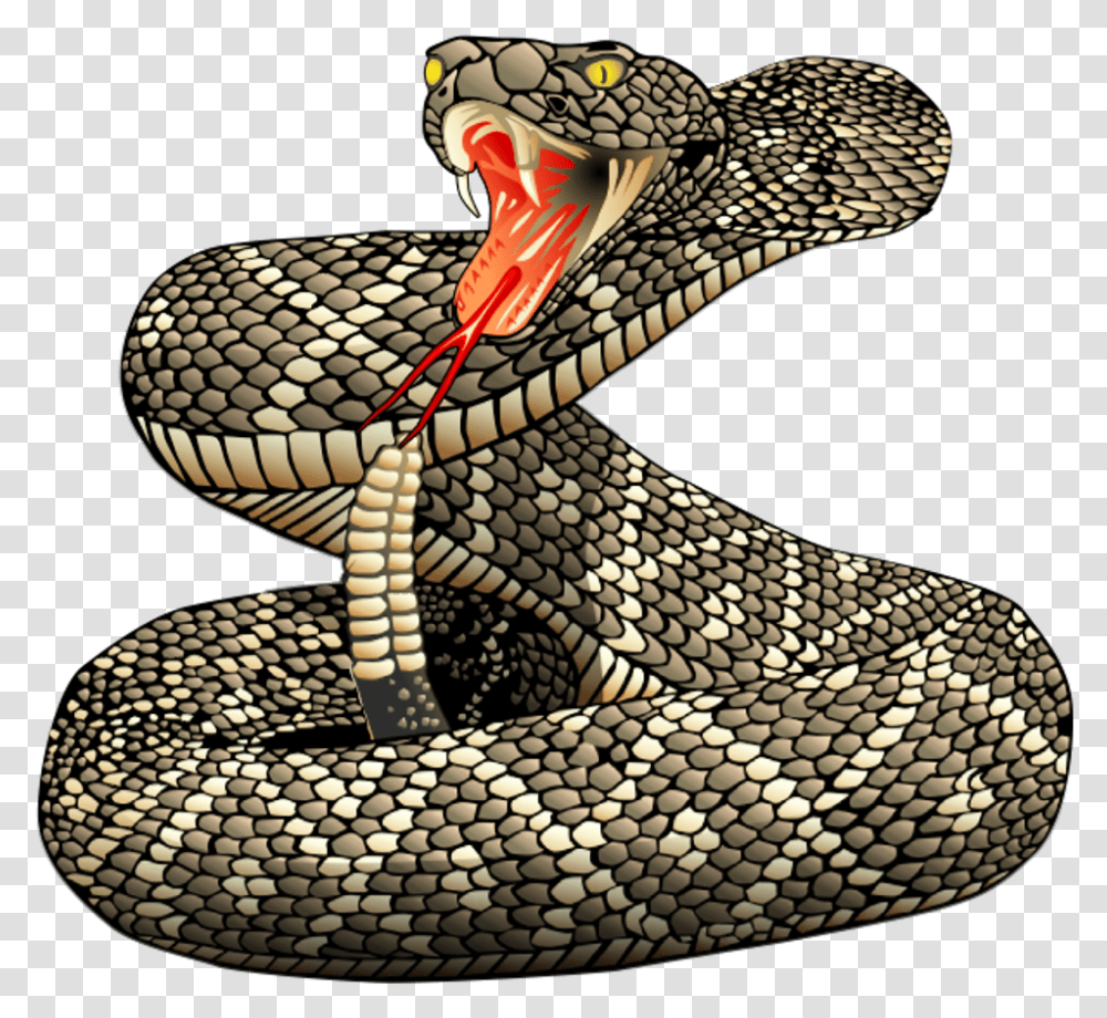 Rattle Snakes Rattlesnake Strike Tattoo, Reptile, Animal, Cobra Transparent Png