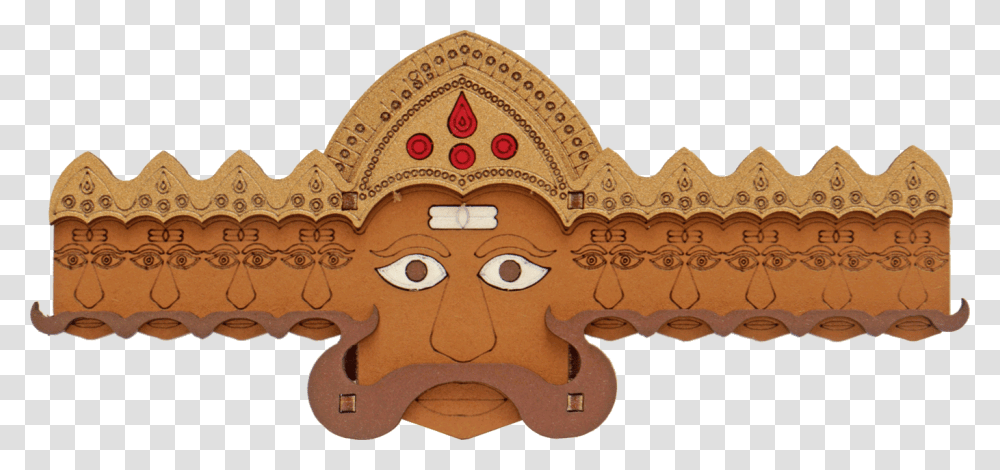 Ravan Make Ravana Face With Paper, Cookie, Food, Biscuit, Cross Transparent Png