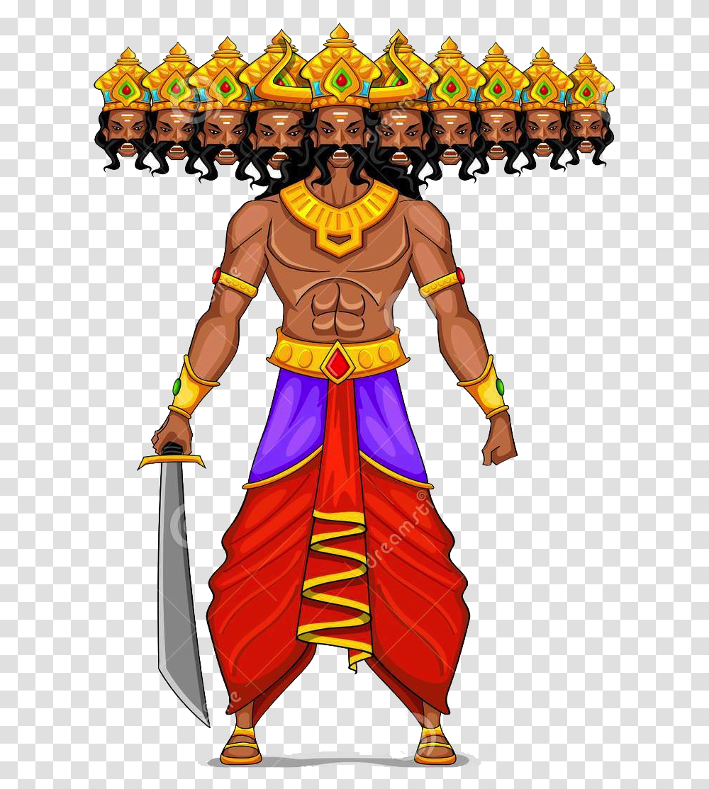 Ravana Images Ravana, Person, Costume, Performer, Face Transparent Png