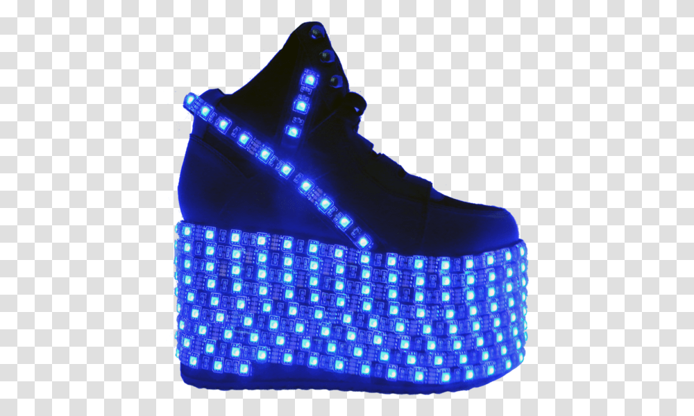 Rave Lights Platform Light Up High Top Shoes, Lighting, LED, Spotlight Transparent Png