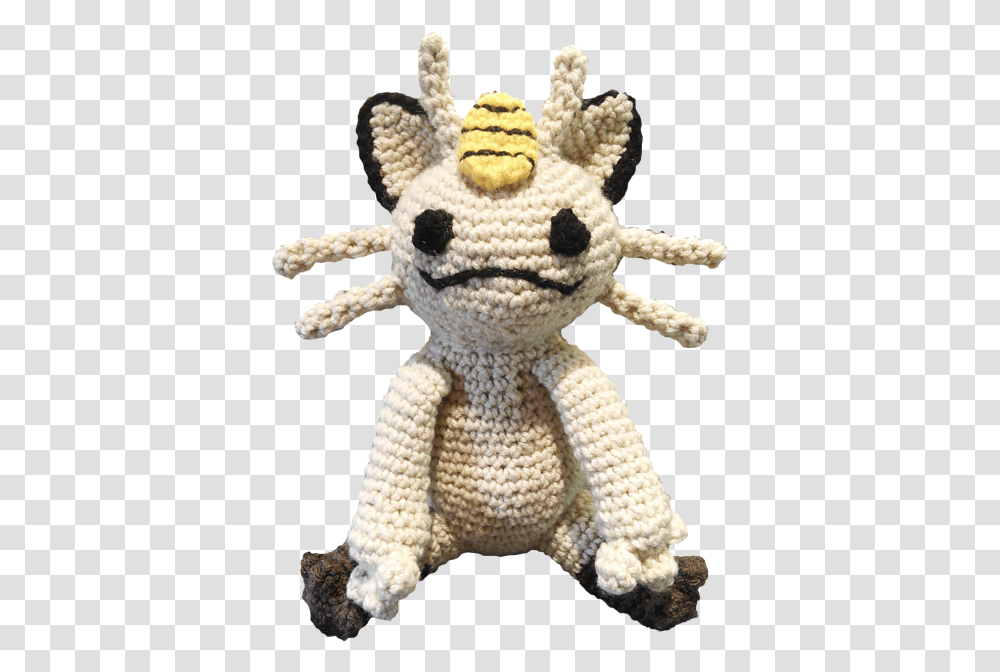 Ravelry Meowth Pokemon Amigurumi Pattern By Molly Putman Stuffed Toy, Plush, Figurine, Animal, Mammal Transparent Png