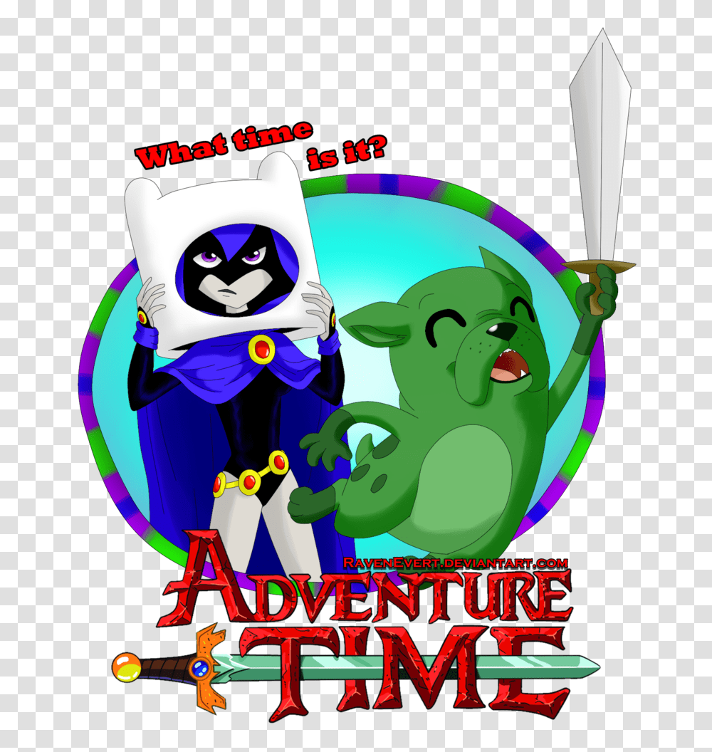 Raven And Beast Boy Adventure Time Teen Titans Know Your Meme, Advertisement, Poster, Flyer, Paper Transparent Png