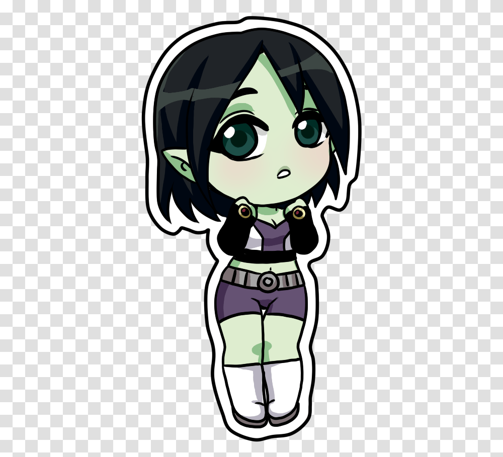Raven And Beast Boy Daughter, Face, Costume Transparent Png