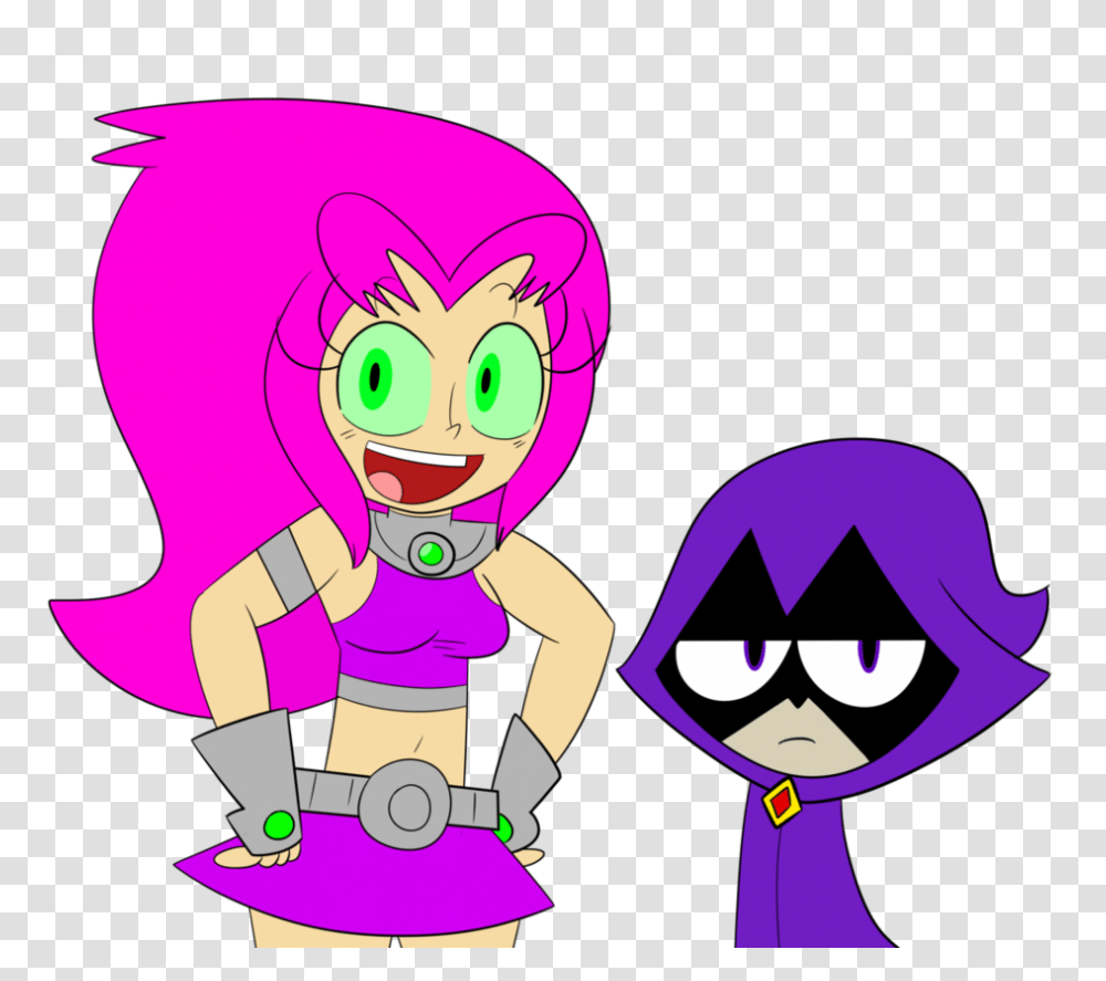 Raven And Starfire, Poster, Advertisement Transparent Png