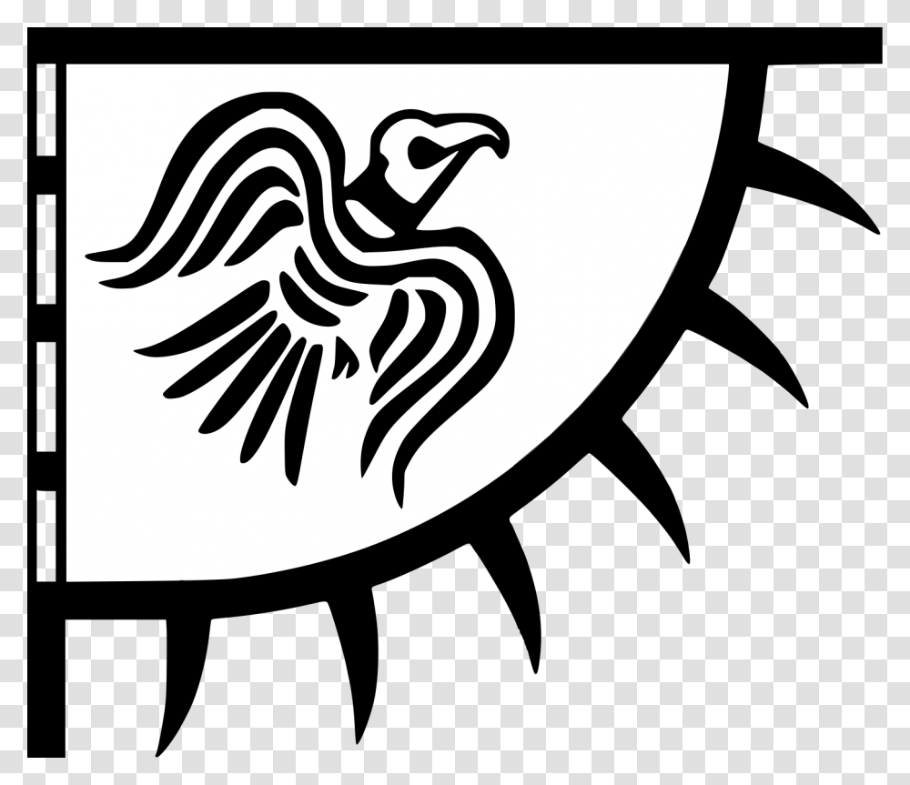 Raven Banner, Stencil, Emblem, Armor Transparent Png