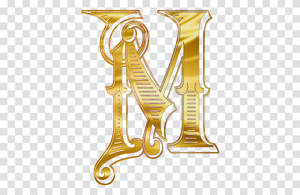 Ravenclaw Hand Made Art Gold Letter M, Text, Musical Instrument, Leisure Activities, Brass Section Transparent Png