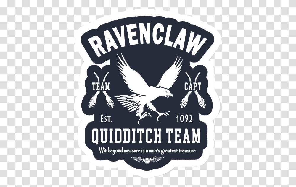 Ravenclaw Quidditch Hogwarts Harrypotter Teamcaptain Harry Potter Stickers Gryffindor, Logo, Bird, Animal Transparent Png